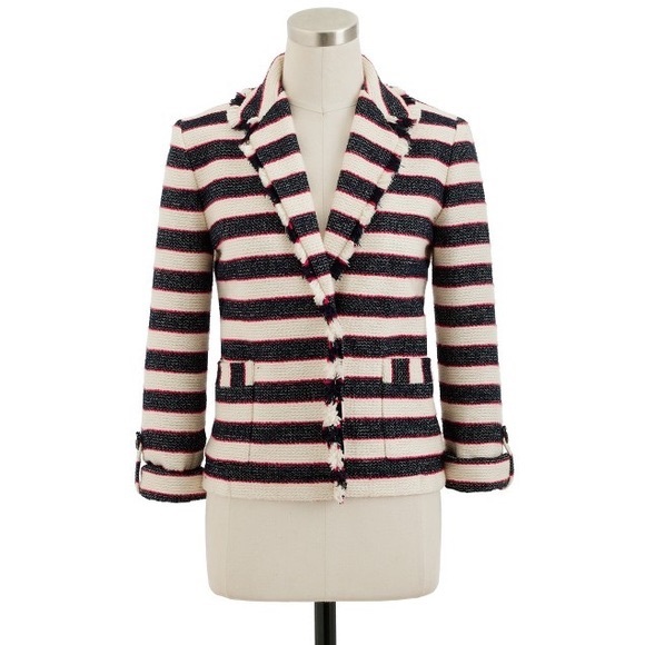 J. Crew Jackets & Blazers - J. Crew Collection Legion Striped Blazer Red Blue